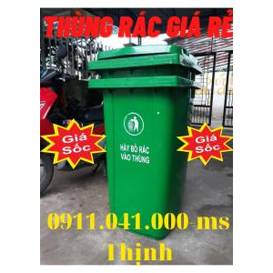 Cung cấp thùng rác công cộng giá sỉ, thùng rác 120lit 240lit tại vĩnh long lh 0911.041.000